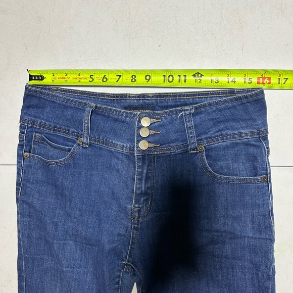 Morph Pillow Skinny Jeans Womens Sz 11 Blue Pockets High Rise Stretch - Picture 4 of 7